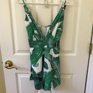 Palm leaf romper